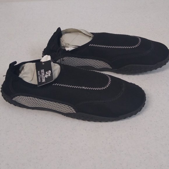 OT Revolution Men's Pull On Swim/ Beach Shoes Size 8/9 Black - New With Tag - Picture 4 of 7